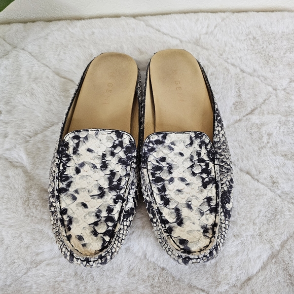M. Gemi Felize Driving Mules Snake Print Loafers! Size 38 (US 7.5). - Picture 2 of 9